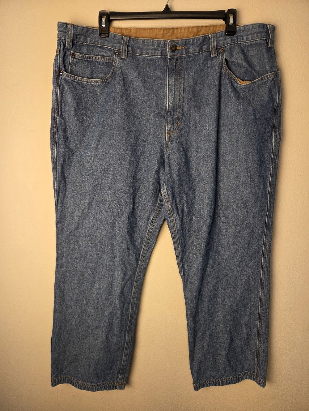 Duluth Trading Men's Jeans 46x30 Blue Cotton